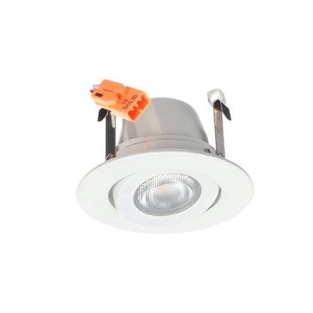 NICOR LIGHTING Nicor Lighting DLG2-10-120-3K-NK 2 in. LED Gimbal Downlight; Nickel - 3000K DLG2-10-120-3K-NK